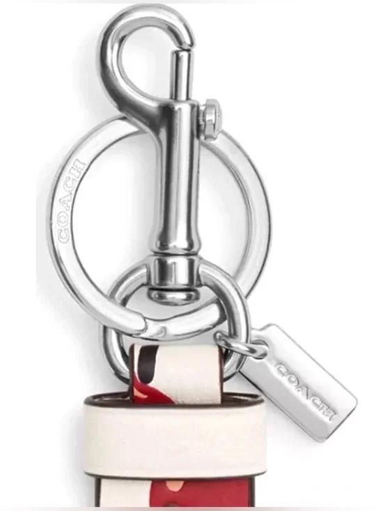 NWT Coach Trigger Snap Bag Charm
CHERRY Cherries Print Keychain Key
Ring CZ088 - Picture 2 of 3